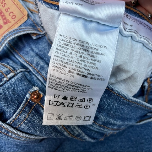 Levi’s Wedgie Skinny Denim Jeans Size 30 - Picture 9 of 13